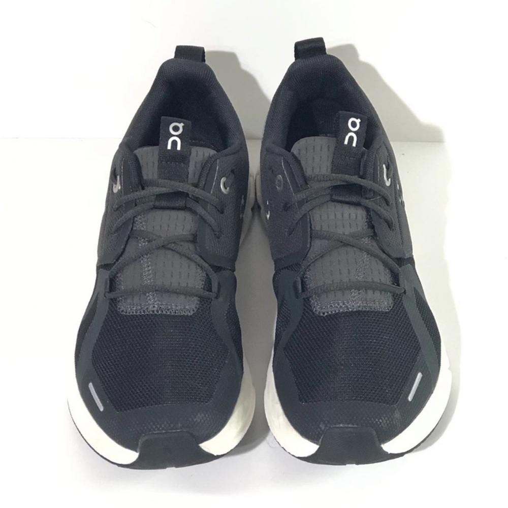 On Cloud 5 Running Shoes Woman’s Black White CloudTec Sneakers